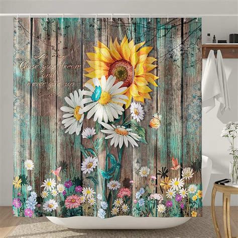 sunflower shower curtain amazon